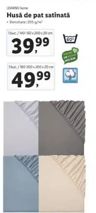 Lidl LIVARNO home Husă de pat satinată Ofertă