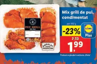 Lidl Mix grill de pui, condimentat Ofertă