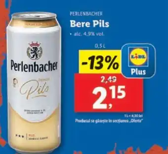 Lidl PERLENBACHER Bere Pils Ofertă