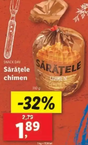 Lidl SNACK DAY Sărăţele chimen Ofertă
