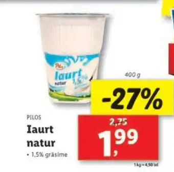 Lidl PILOS Iaurt natur Ofertă
