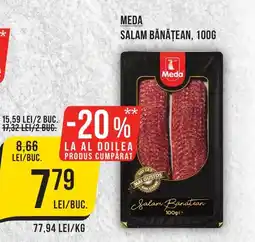 Mega Image MEDA SALAM BĂNĂȚEAN, 100G Ofertă
