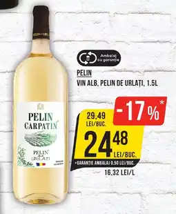 Mega Image PELIN VIN ALB, PELIN DE URLAȚI, 1.5L Ofertă