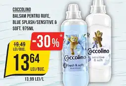 COCCOLINO BALSAM PENTRU RUFE, BLUE SPLASH/SENSITIVE & SOFT, 975ML