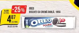 OREO BISCUIȚI CU CREMĂ DUBLĂ, 185G