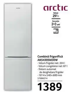 Selgros Combinǎ frigorifică AK54305M30W Ofertă