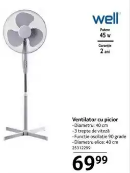 Selgros Ventilator cu picior Ofertă