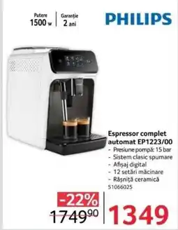 Selgros Espressor complet automat EP1223/00 Ofertă