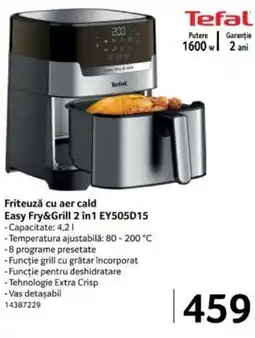 Selgros Friteuză cu aer cald Easy Fry&Grill 2 în 1 EY505D15 Ofertă