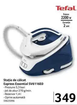 Selgros Staţie de călcat Express Essential SV6116E0 Ofertă