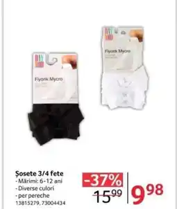 Selgros Şosete 3/4 fete Ofertă