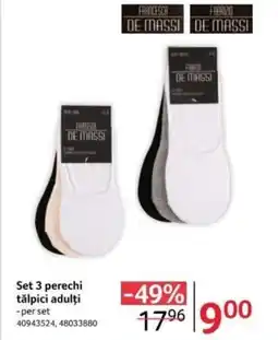 Set 3 perechi tălpici adulți