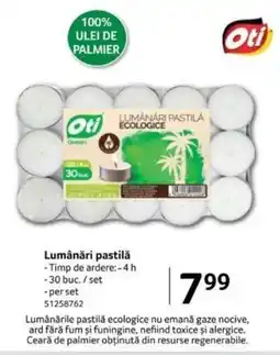 Selgros Lumânări pastilǎ Ofertă