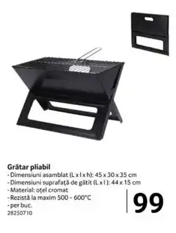 Selgros Grătar pliabil Ofertă