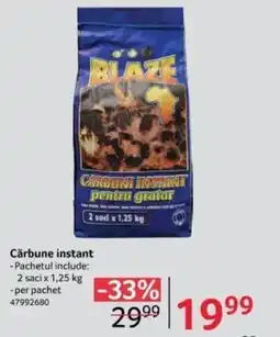 Selgros Cărbune instant Ofertă