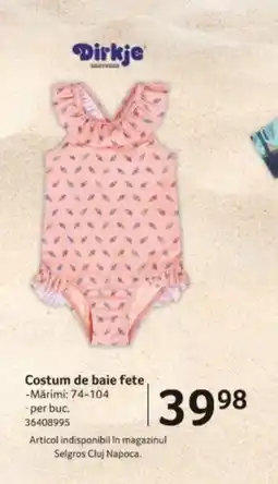Selgros Costum de baie fete Ofertă