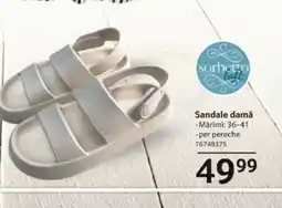 Selgros Sandale damǎ Ofertă