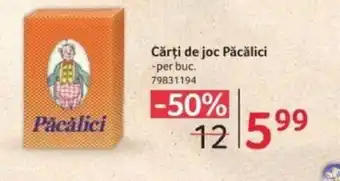 Selgros Cărți de joc Păcălici Ofertă