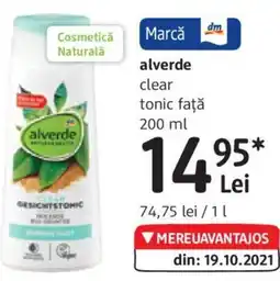 Alverde clear tonic faţă 200 ml