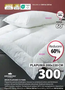 JYSK BRURI PLAPUMĂ CU FIBRE Ofertă