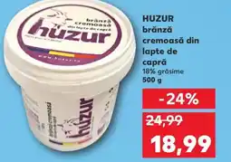 Kaufland HUZUR brǎnză cremoasă din lapte de capră Ofertă