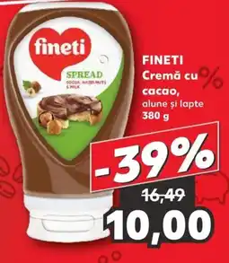 Kaufland FINETI Cremă cu cacao Ofertă
