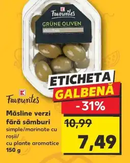 Kaufland Măsline verzi fără sâmburi Ofertă