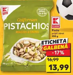Kaufland Fistic prăjit sărat 250 g Ofertă