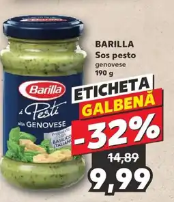 Kaufland BARILLA Sos pesto Ofertă