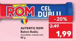 Kaufland AUTENTIC ROM Baton Dublu Ofertă