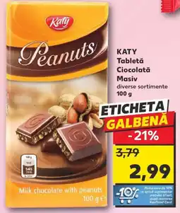 Kaufland KATY Tabletă Ciocolată Masiv Ofertă