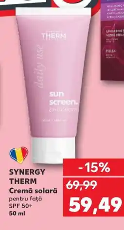 Kaufland SYNERGY THERM Cremă solară Ofertă