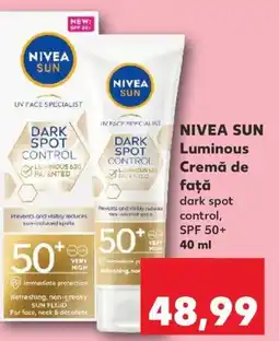 NIVEA SUN Luminous Cremă de faţă
