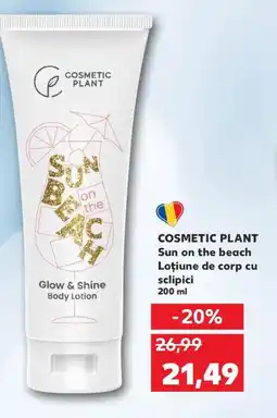 Kaufland COSMETIC PLANT Sun on the beach Loţiune de corp cu sclipici 200 ml Ofertă