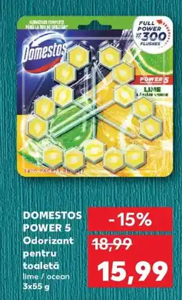 Kaufland DOMESTOS POWER 5 Odorizant pentru toaletă Ofertă