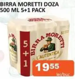 Unicarm BIRRA MORETTI DOZA 500 ML 5+1 PACK Ofertă