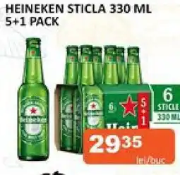 Unicarm HEINEKEN STICLA 330 ML 5+1 PACK Ofertă