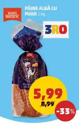 Penny PÂINE ALBĂ CU MAIA Ofertă
