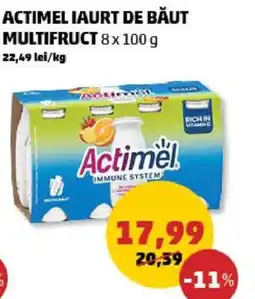 Penny ACTIMEL IAURT DE BĂUT MULTIFRUCT Ofertă