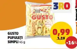 Penny GUSTO PUFULEȚI SIMPLI Ofertă