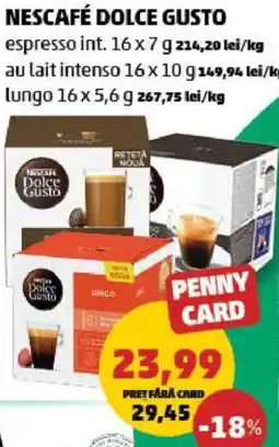 Penny NESCAFÉ DOLCE GUSTO Ofertă
