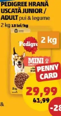 Penny PEDIGREE HRANĂ USCATĂ JUNIOR/ ADULT Ofertă