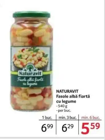 Selgros NATURAVIT Fasole albă fiartă cu legume Ofertă