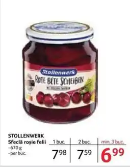 Selgros STOLLENWERK Sfeclă roșie felii Ofertă