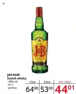 J&B RARE Scotch whisky