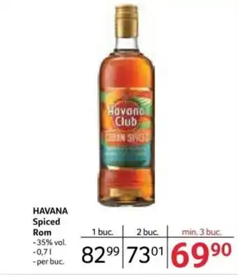 Selgros HAVANA Spiced Rom Ofertă