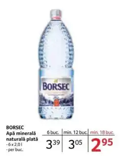 Selgros BORSEC Apă minerală naturalǎ plată Ofertă