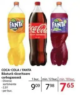 Selgros COCA-COLA / FANTA Băutură răcoritoare carbogazoasă Ofertă