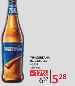 Selgros TIMIȘOREANA Bere blondǎ Ofertă