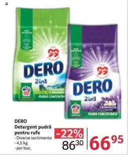 Selgros DERO Detergent pudră pentru rufe Ofertă